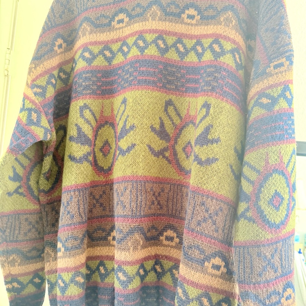 ROMWE Multicolor Patterned Sweater - Picture 4 of 7